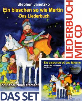 SET LIEDERBUCH inkl. CD Ein bisschen so wie Martin - 22 Lieder zum Laternenfest und zu Sankt Martin 