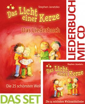 SET LIEDERBUCH inkl. CD Das Licht einer Kerze - Die 25 schönsten Weihnachtslieder 
