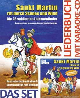 SET LIEDERBUCH inkl. CD Sankt Martin ritt durch Schnee und Wind KARAOKE - Die 25 schönsten Laternenlieder - Instrumental (Karaoke-Version) 